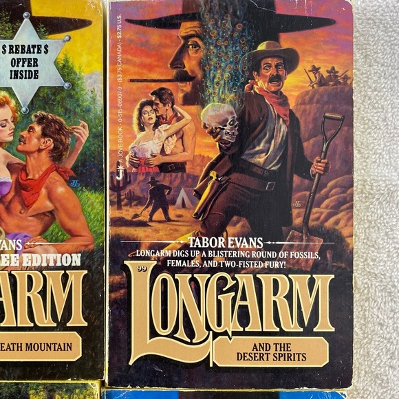 Vintage Longarm Action Western Romance Novel x4 - Picture 3 of 14